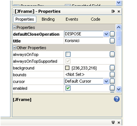 Graphical User Interface. Creating netbeans forms. Example - CD club - feature view