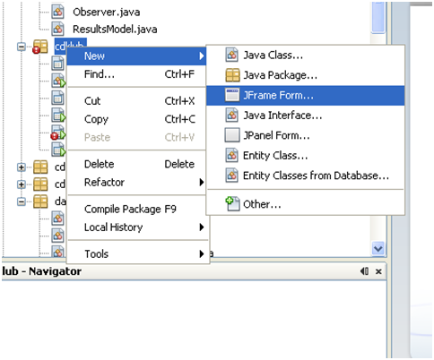 Graphical User Interface. Creating netbeans forms.