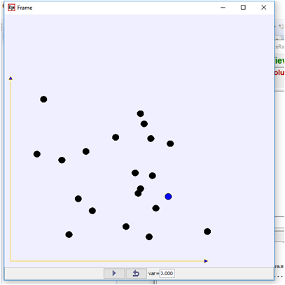 Figure 4: Cycles and arrays. View 20 balls created at random.